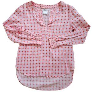 The Finley Shirt - Pink with High Lo Hem